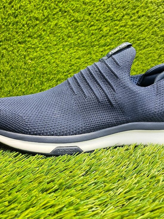 Kuru Atom Mens Size 9.5 Blue White Athletic Walking Slip On Shoes Sneakers main image 8